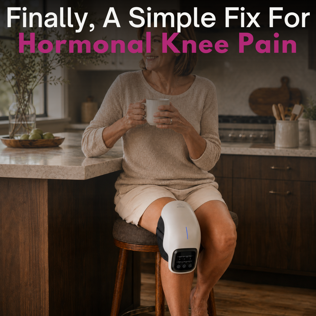 Red Light Therapy Knee Massager For Women In Menopause - Fix Knee Pain Fast!