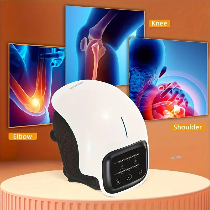 LED Screen Wireless Knee Massager With Cycle Heating