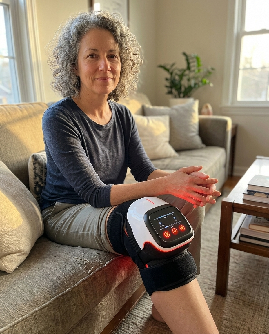 Red Light Therapy Knee Massager For Women In Menopause - Fix Knee Pain Fast!